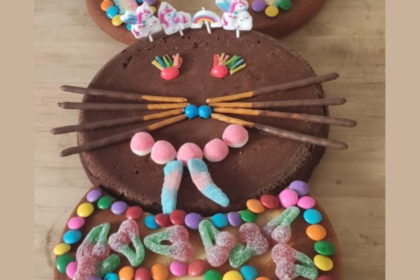 funny bunny birthday cake