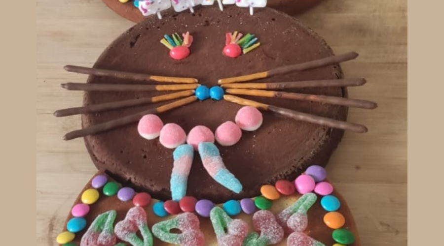 funny bunny birthday cake